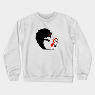 Little Red Ridding Hood car and the wolf Crewneck Sweatshirt